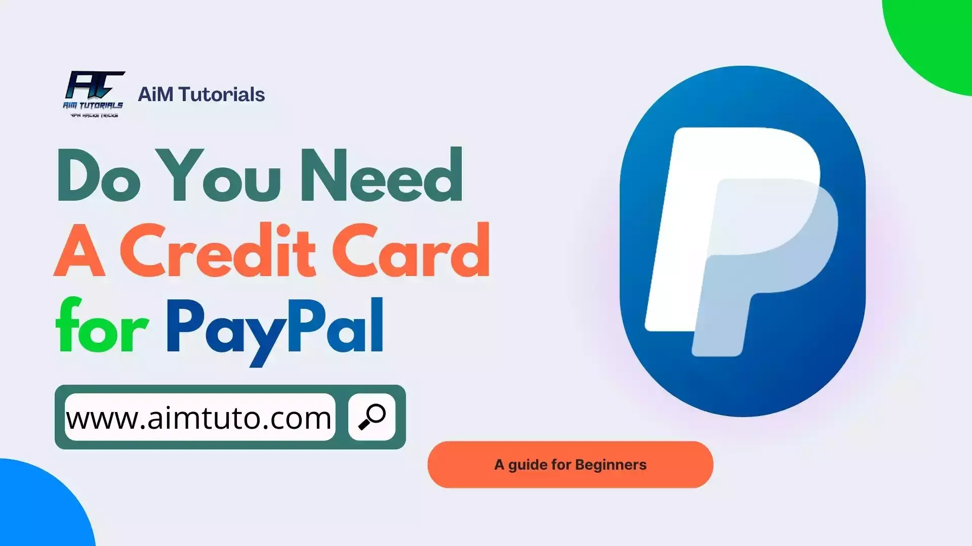 do you need a credit card for paypal