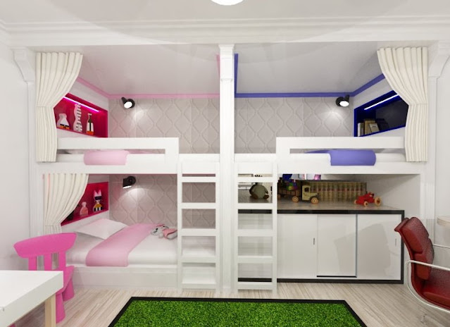 Bedroom For Three Kids