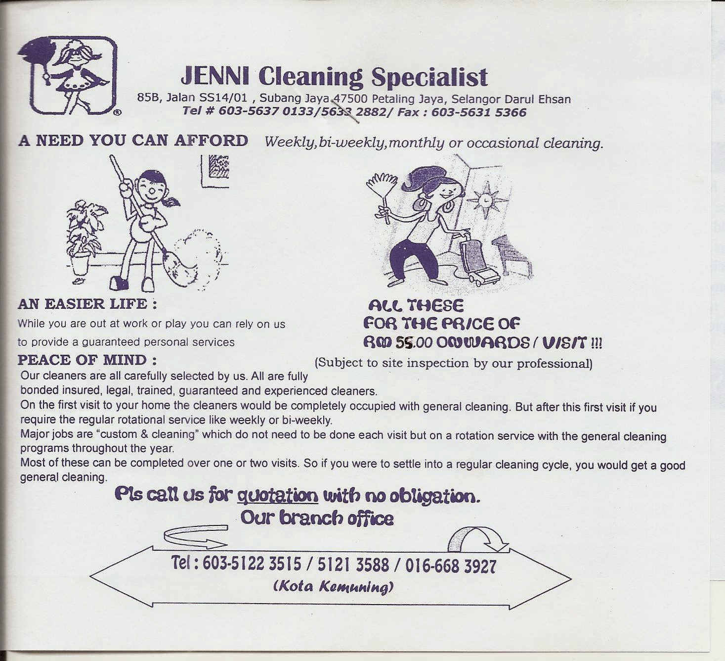 Cleaning Services Kota Kemuning