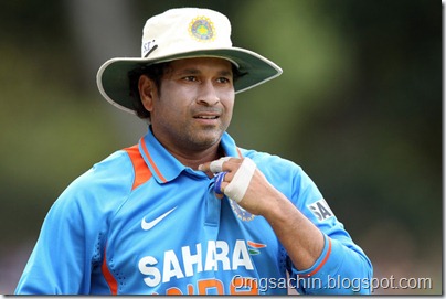 Sachin Tendulkar stands in the outfield during the One Day International match between India and Sri Lanka at Adelaide Oval on February 14, 2012 in Adelaide, Australia.