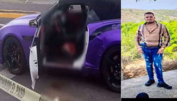 Se sentía Barney, CJNG ejecuta en Morelia; Michoacán a "El Seco" líder regional de Cárteles Unidos en un Chevrolet Camaro, color púrpura