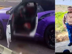 Se sentía Barney, CJNG ejecuta en Morelia; Michoacán a "El Seco" líder regional de Cárteles Unidos en un Chevrolet Camaro, color púrpura