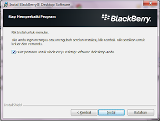 For Installation Blackberry Desktop Manager