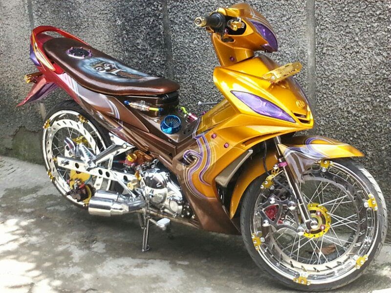 7 Foto Modifikasi Airbrush Jupiter MX Keren - Variasi Motor Mobil Terbaru
