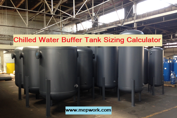 Chilled Water Buffer Tank Sizing Excel Sheet xls