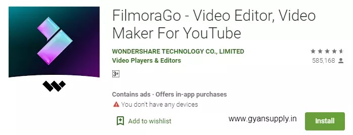 FilmoraGo video editing apps