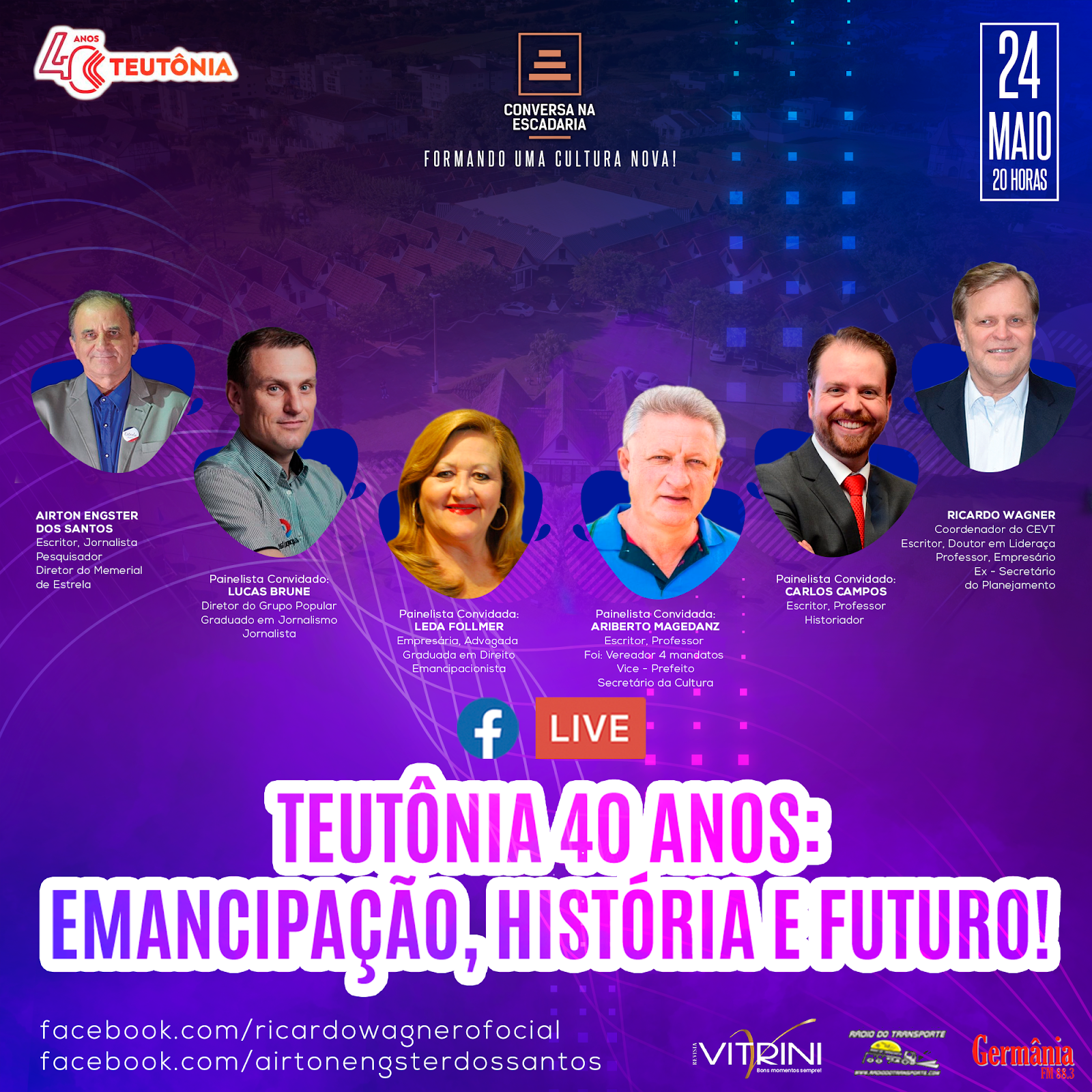 Live Conversa na Escadaria - Teutonia 40 Anos