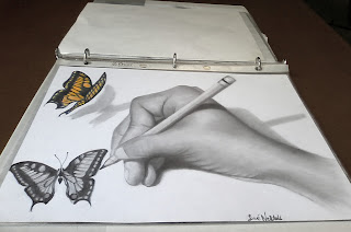 Dibujos 3D a lapiz, Arte anamórfico