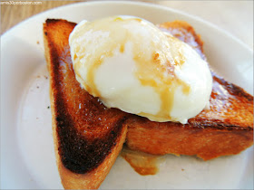 Samovar Tea Lounge: Poached Eggs Toast $6