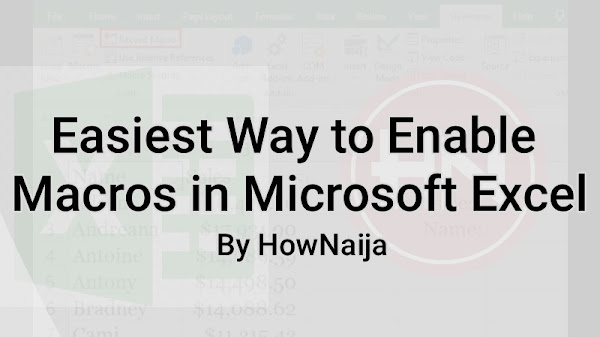 Easiest Way to Enable Macros in Microsoft Excel
