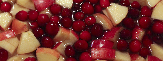 Cranberries and apples