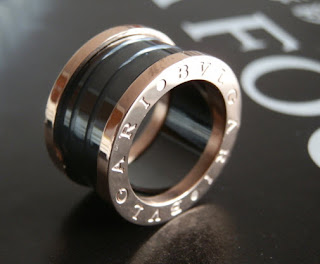 Inele BVLGARI ceramica placate cu aur de 18K  OriginalFashionOnline