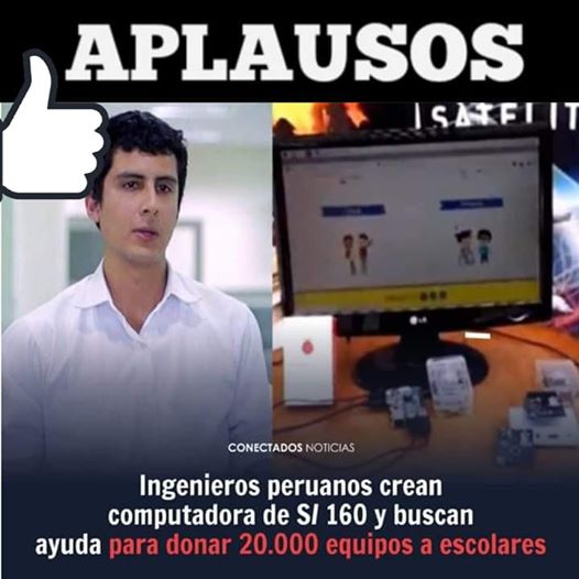 👉 Ingenieros peruanos crean computadora de S/ 160 y buscan ayuda para donar 20.000 equipos a escolares