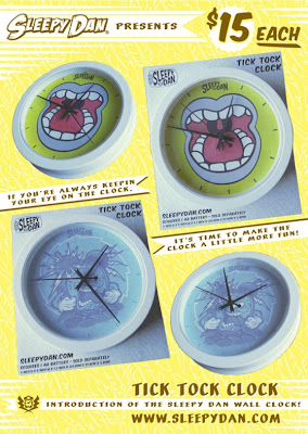 Sleepy Dan Series 1 Tick Tock Wall Clocks - “Sleep Attack” & “Yawn”