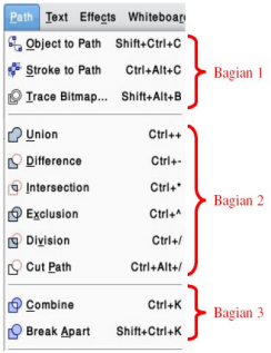 Membuat Objek Dengan Menu dan Ikon Pada Inkscape