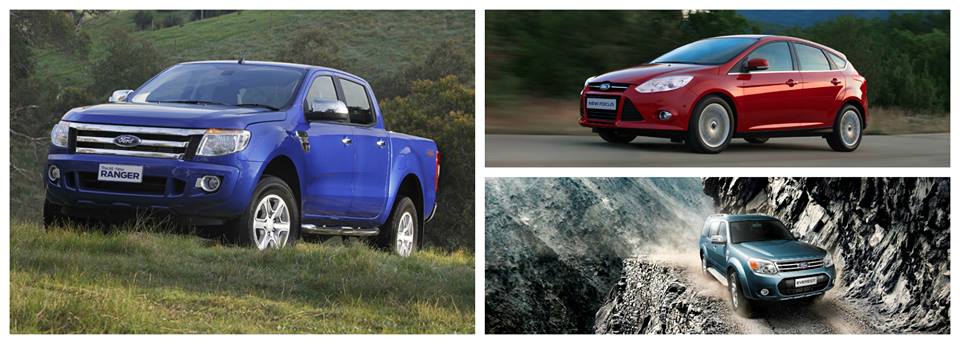 Ford Everest, Focus and Ranger