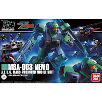 Bandai HG 1/144 MSA-003 Nemo English Manual & Color Guide