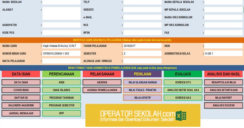 Unduh Aplikasi Administrasi Guru Terlengkap Dalam Format ...