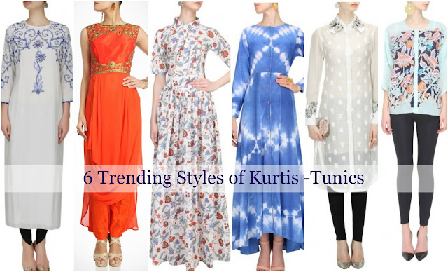 latest kurtis for women, new styles of tunics, trends of kurtis, online latest kurtis