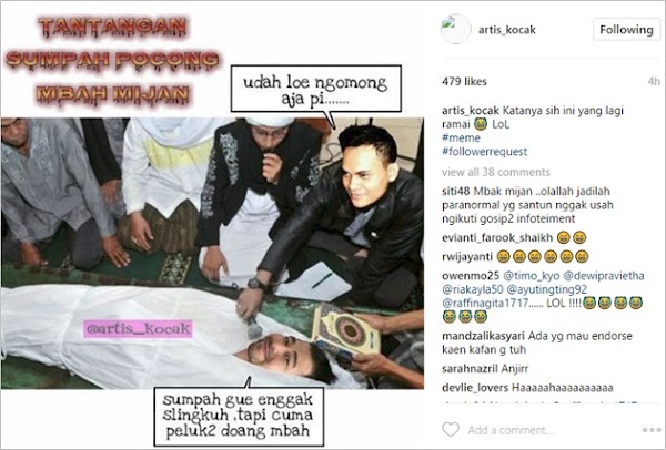 Mbah Mijan Oh Mbak Mijan, Postingannya Keterlaluan. Netizen: Gila Lo, Dukun Sih Dukun Tapi Gak Gitu Amat Kali