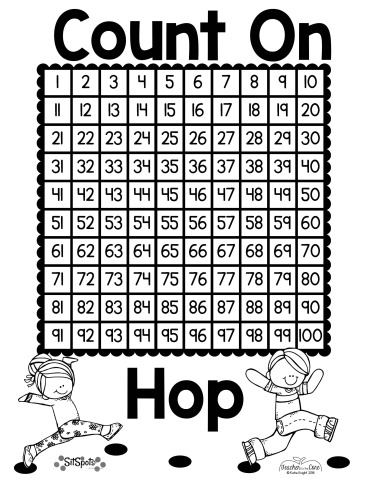 Counting On free math game and hundreds chart