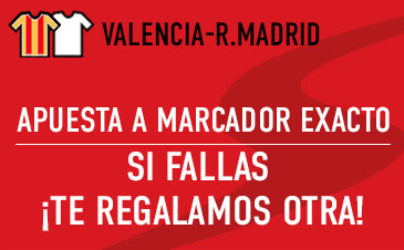 sportium bono 50 euros devolucion Liga Valencia vs Real Madrid 3 enero