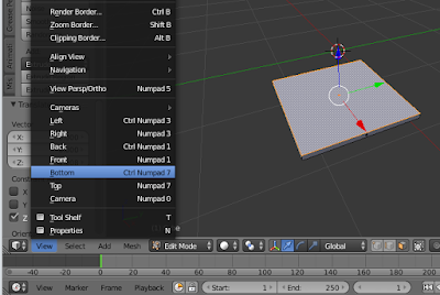 Praktek Membuat Meja di Software Blender