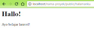 Membuat dan Mengatur Routing pada Laravel 5.4