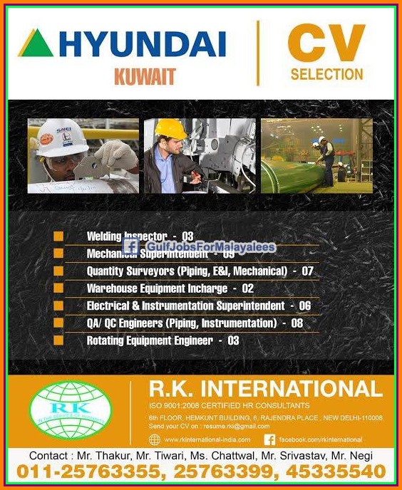 Hyundai Kuwait job vacancies