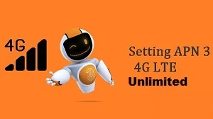 Setting/Pengaturan APN 3 4G Unlimited