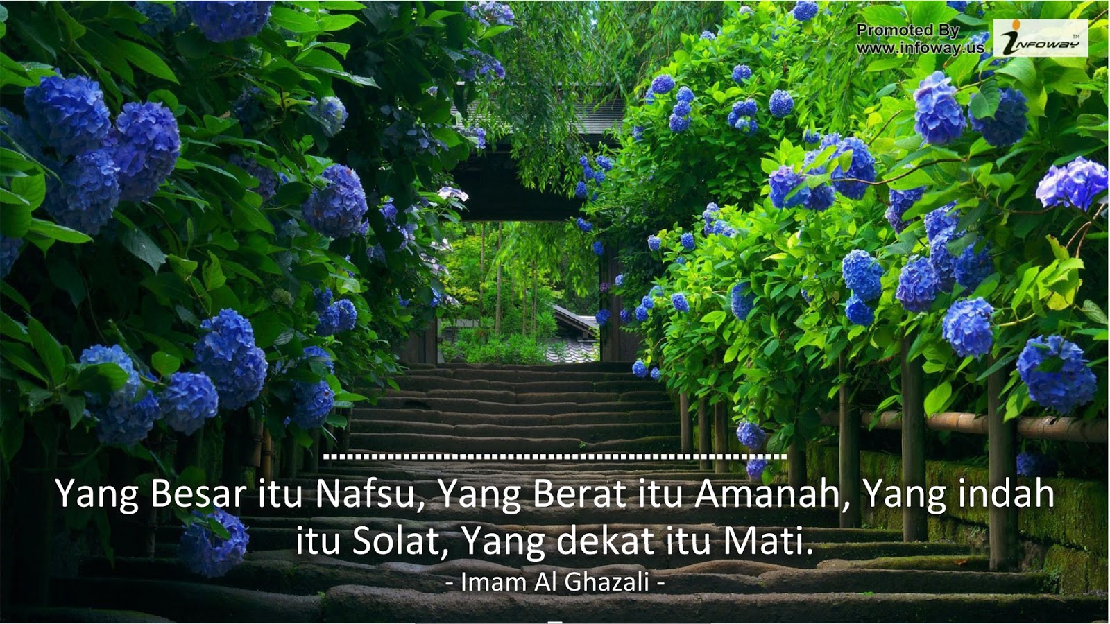 Yang Besar itu Nafsu, Yang Berat itu Amanah, Yang indah itu Solat, Yang dekat itu Mati. (Imam Al Ghazali)