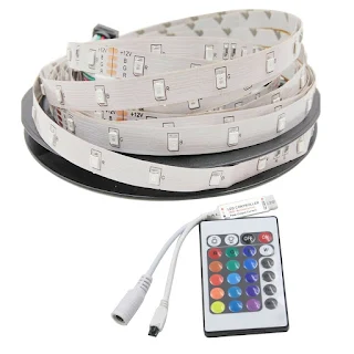 LED Strip Tape Flexible Light RGB USB SMD IR Remote controller 12 V DC 300 led hown-store