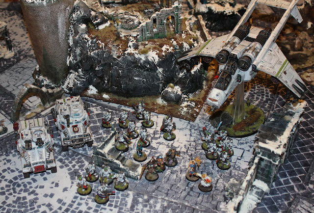 Warhammer 40k battle report - Maelstrom of War - Race to Victory - 1000 points - Thousand Sons vs Militarum Tempestus.