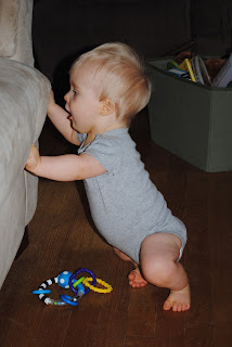 Baby in Half Kneel Position