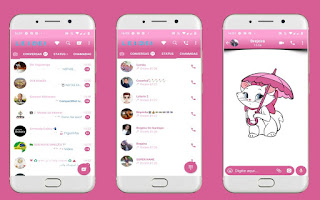 Cat White Theme For YOWhatsApp & Fouad WhatsApp By Leidiane