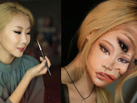 Keren! Wanita Ini Bisa Bikin Ilusi Makeup yang Bikin Pusing Sampai Merinding Lihat Foto-Fotonya!