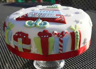 cake, christmas, christmas tree, fondant