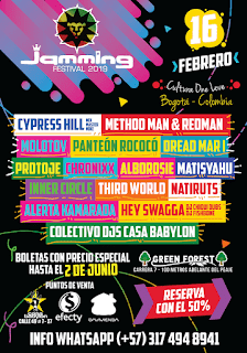 CARTEL JAMMING FESTIVAL 8 Bogotá 2019 