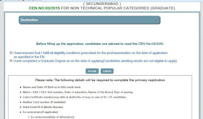 Required documents for applying RRB 2016
