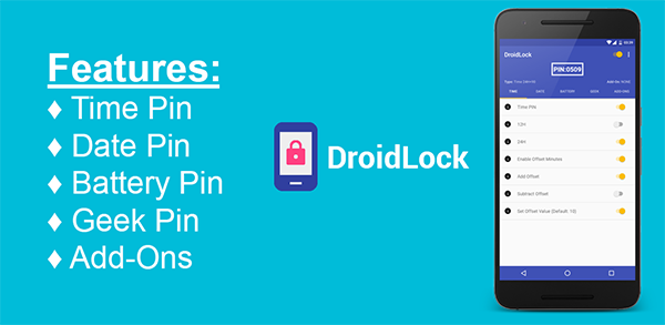 Application to lock your phone with variable password !