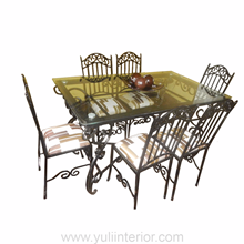 Six Seats Wrought Iron Dining Set in Port Harcourt, Nigeria