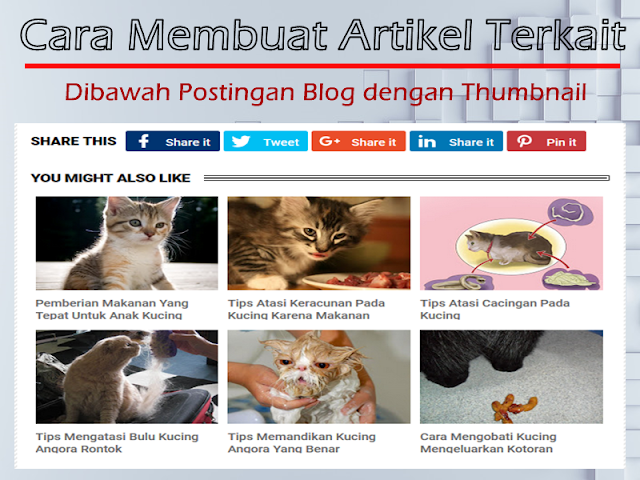 Membuat Widget Artikel Terkait dibawah Postingan Blog dengan Thumbnail