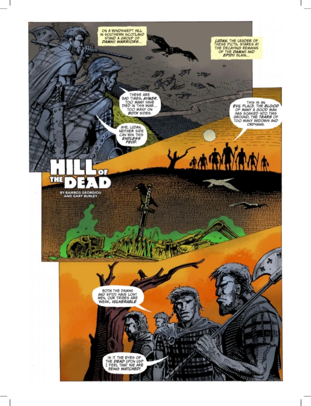 The Hill Of The Dead main credits page