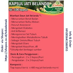 01 Jual Kapsul Pelangsing - Jati Belanda Semarang Isi 100 kapsul | Kapsul Curah Berkualitas