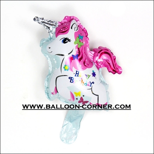 Balon Foil HAPPY BIRTHDAY Unicorn Mini