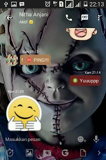 BBM MOD Chucky Doll Theme Apk