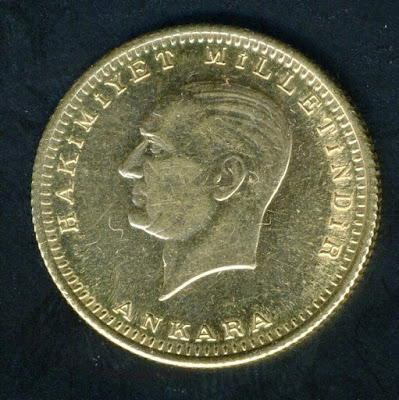 Turkish Gold Coins 100 Kurush Ataturk