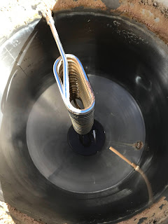 Post keg transfer fermenter view