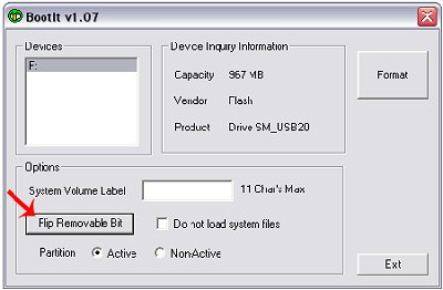 Format atılması gerekli mesajı veren USB lere bakma