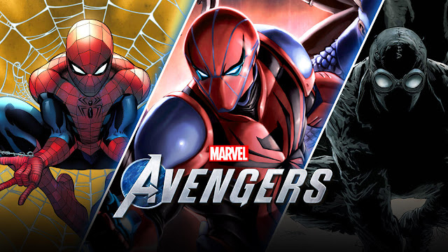 marvel's avengers spider-man suits outfits skins with great power hero event marvel games crystal dynamics eidos montréal square enix playstation exclusive ps4 ps5